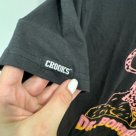 Crooks & Castles Cotton Black T-Shirt - Men’s Small‎ - NWT - Picture 5 of 9